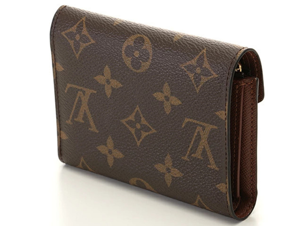 Louis Vuitton Portefeuille Victorine Tri Monogram Wallet fold Brown